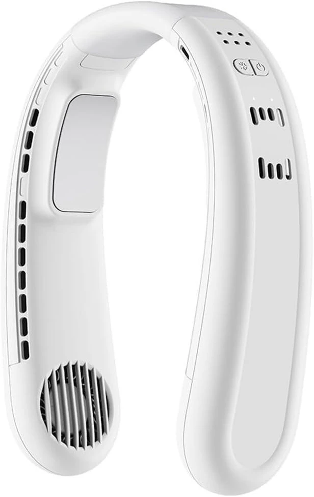 Main image of Bladeless Cooling Neck Fan,Hands Free Semiconductor Cooling Chip Hanging Personal Fans, 4000 Mah Rechargeable Battery Powered,One Button Cooling Leafless Fan for Outdoor