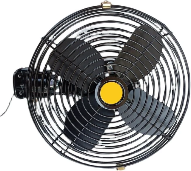 Main image of Fans, Heavy Duty Vehicle Cooling Fan with 2 Speed Setting Metal Construction Noise Reduction Technology Fan for Car Boats Use