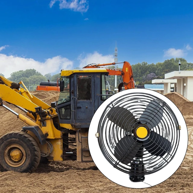 Alt view image 3 of 7 - Fans, Heavy Duty Vehicle Cooling Fan with 2 Speed Setting Metal Construction Noise Reduction Technology Fan for Car Boats Use