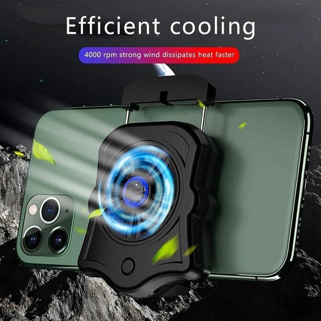 Alt view image 3 of 3 - Mobile Phone Radiator Holder Cooling Pad Cooler for Mobile Handphone Fan Holder Gaming Phone Cooler Fan