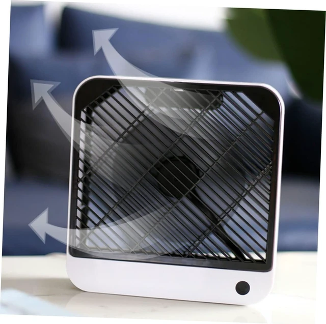 Alt view image 4 of 7 - LABRIMP 1Pc USB Desk Fan Mini Desktop Quiet Fan for Dormitory Home Office USB Powered Sleek Design for Comfortable Cooling Experience White