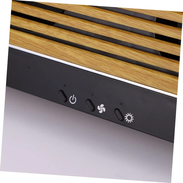 Alt view image 5 of 7 - Solar Car Window Exhaust Fan 4000mAh USB Charging Dual Mode