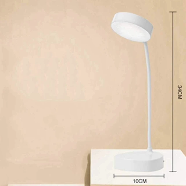 Alt view image 2 of 7 - Portable USB Rechargeable Led Folding Desk Lamp Eye Protection Touch Dimming Working Reading Table Lamp Led Light 3 Colors