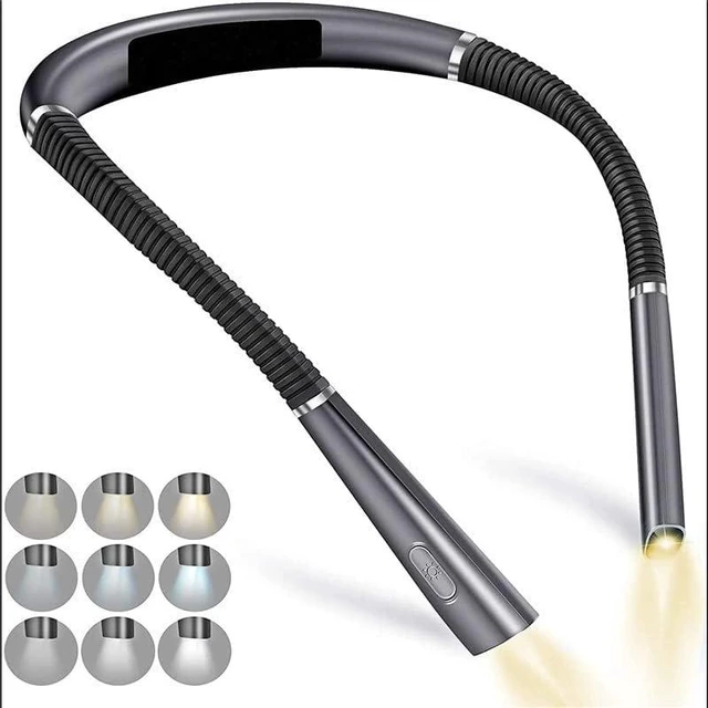Alt view image 6 of 7 - Neck Reading Light Neck Lights Handsfree Book Light Read Lamp Portable USB Rechargeable Book Lighting (Color : E, Size : As Shown)