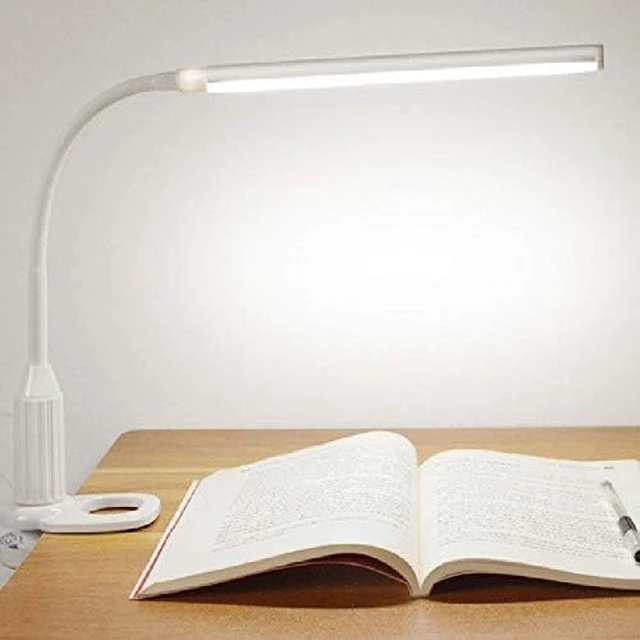 Alt view image 5 of 6 - Small Black Table Lamp Clip Mini Book Clip Touch Stepless Dimming