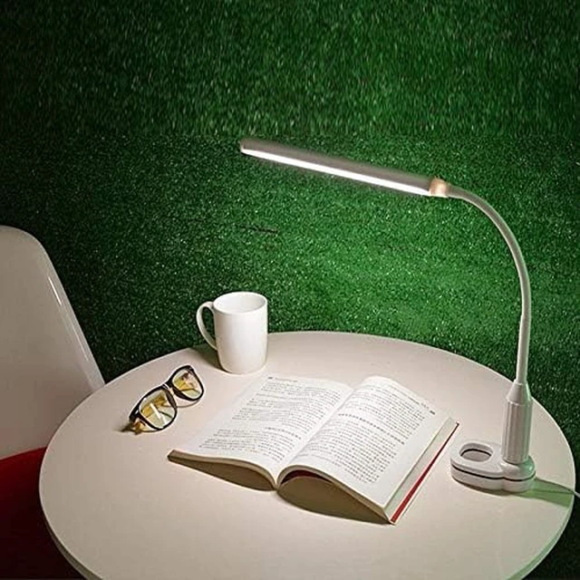 Alt view image 6 of 6 - Small Black Table Lamp Clip Mini Book Clip Touch Stepless Dimming