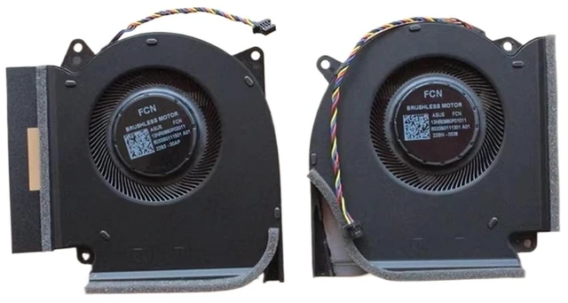 Main image of for Strix G15 G513R G17 G713R 2022 6 6Plus Laptop CPU Cooling Fan GPU Cooler Fan 12V 1A(GPU Fan and CPU Fan)