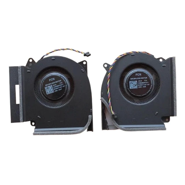Alt view image 2 of 7 - for Strix G15 G513R G17 G713R 2022 6 6Plus Laptop CPU Cooling Fan GPU Cooler Fan 12V 1A(GPU Fan and CPU Fan)