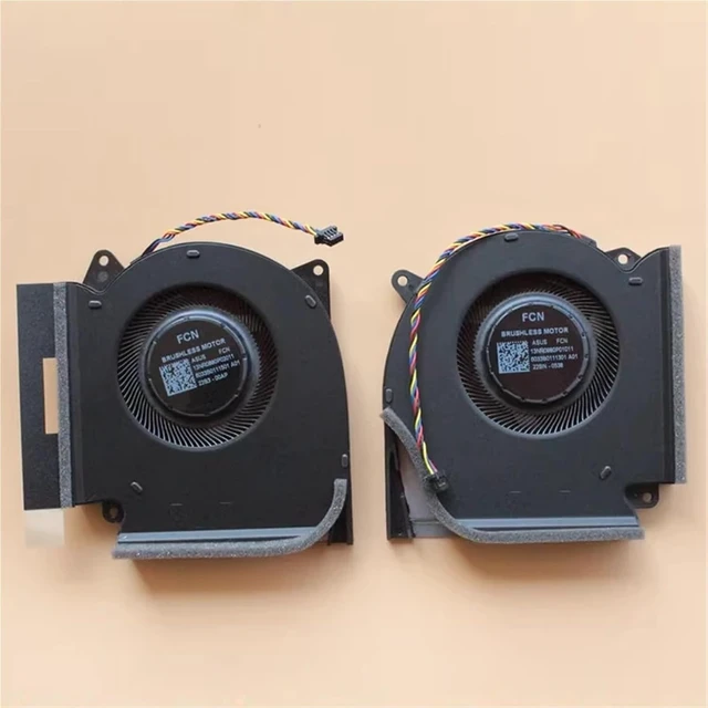 Alt view image 3 of 7 - for Strix G15 G513R G17 G713R 2022 6 6Plus Laptop CPU Cooling Fan GPU Cooler Fan 12V 1A(GPU Fan and CPU Fan)