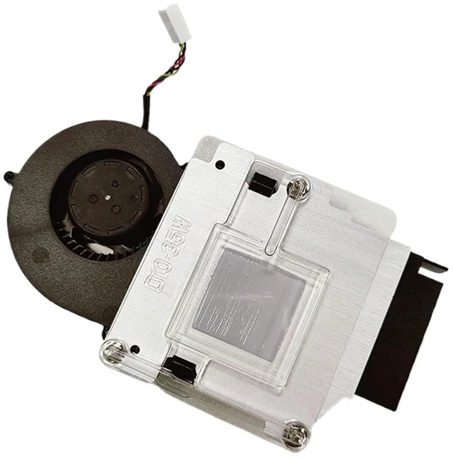 Alt view image 2 of 6 - 0W77JN 0JV47V for Optiplex 3080 3090 5080 7080 MFF Cooling Fan Cooler Fan Heatsink Radiator W77JN JV47V