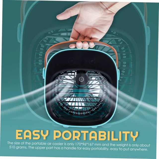 Alt view image 5 of 7 - 1set Usb Desk Fan Compact Cooling Fan for Home and Office Usb Rechargeable Speed Quiet Operation