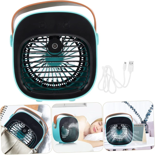 Alt view image 2 of 7 - Zerodeko 1set Convenient Usb Mini Desktop Fan Portable Cooling Air Fan Water Tank for Office Dormitory and Travel Low Noise for Comfortable Sleep and Work