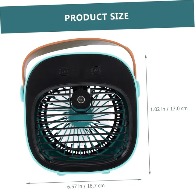 Alt view image 4 of 7 - Zerodeko 1set Convenient Usb Mini Desktop Fan Portable Cooling Air Fan Water Tank for Office Dormitory and Travel Low Noise for Comfortable Sleep and Work