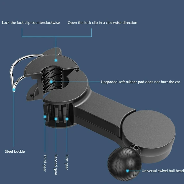 Alt view image 3 of 7 - Lightweight Double Head Car Fan 3-Speed Adjustable Suitable For Long Road Trips Easy Installation Effective Cooling