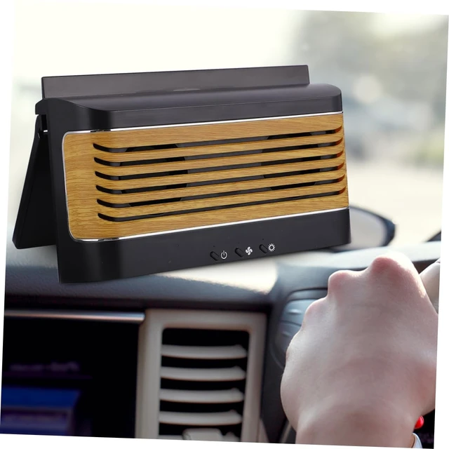 Alt view image 4 of 7 - 4000mAh Solar Powered Car Window Exhaust Fan USB Charging