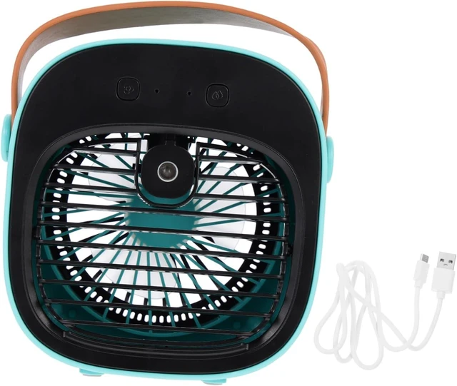 Main image of Zerodeko 1set Usb Rechargeable Desktop Cooling Fan Air Circulator for Home Office Dormitory Car Compact Design Speed Settings Portable Fan