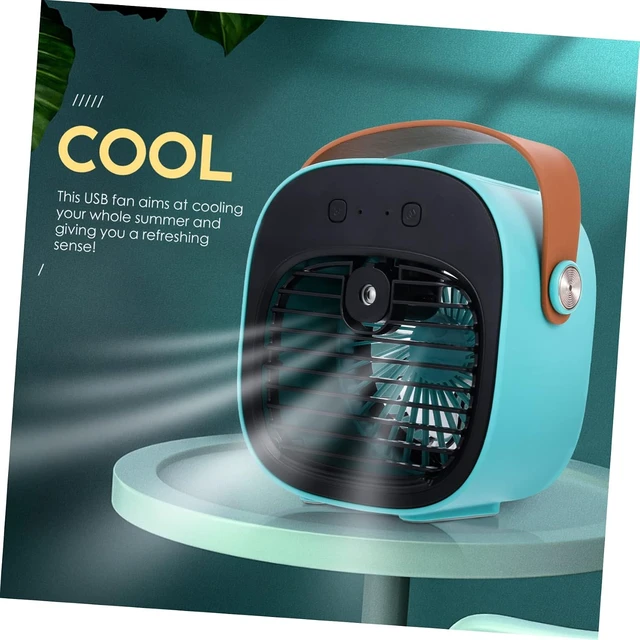 Alt view image 2 of 7 - Zerodeko 1set Usb Rechargeable Desktop Cooling Fan Air Circulator for Home Office Dormitory Car Compact Design Speed Settings Portable Fan