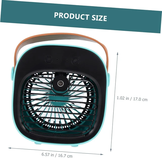 Alt view image 6 of 7 - Zerodeko 1set Usb Rechargeable Desktop Cooling Fan Air Circulator for Home Office Dormitory Car Compact Design Speed Settings Portable Fan