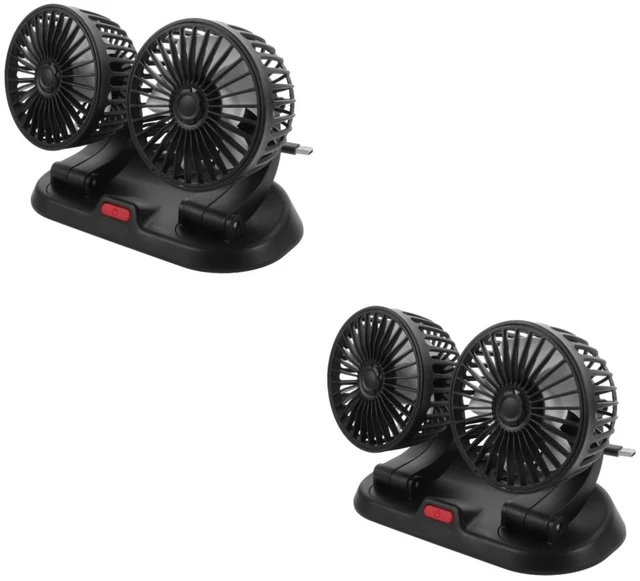 Main image of ABOOFAN 2pcs Rotating Car Fan Cooling Fan for Car Auto Truck Heads Sturdy Light Easy Installation