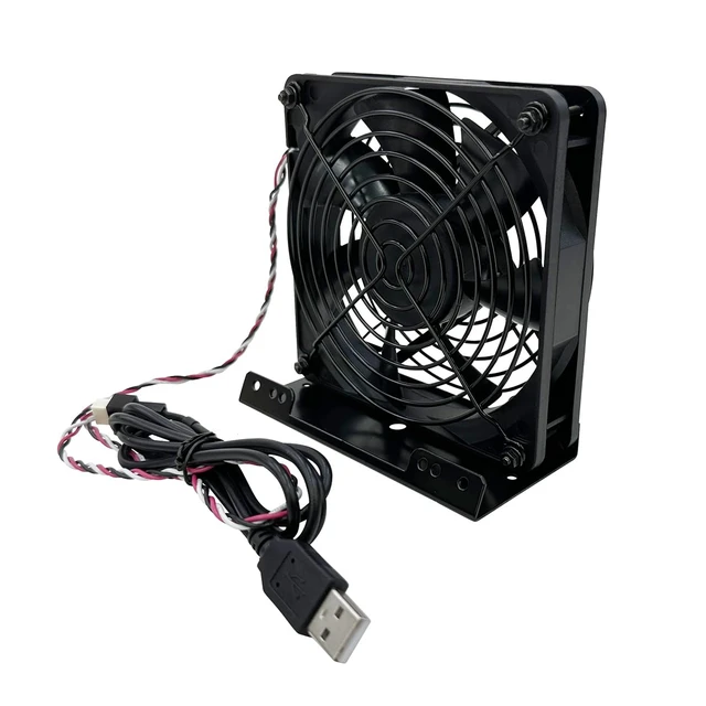 Alt view image 2 of 5 - Nagao Seisakusho NBROS USB Cooling Fan with Stand - 4.7 inches (120 mm) Desktop Fan Spot Cooler NB-USBXFAN-STAND01