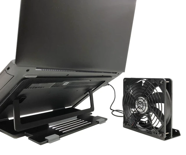 Alt view image 3 of 5 - Nagao Seisakusho NBROS USB Cooling Fan with Stand - 4.7 inches (120 mm) Desktop Fan Spot Cooler NB-USBXFAN-STAND01
