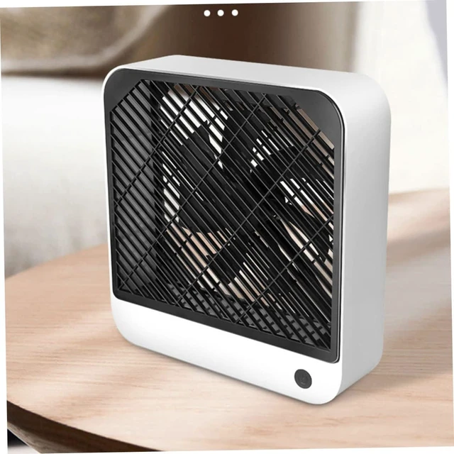 Alt view image 5 of 7 - Garneck 1pc Usb Mini Desk Fan Quiet Rechargeable Battery Operated Fan for Home Office and Dorm Use Portable Cooling Long Battery Life White