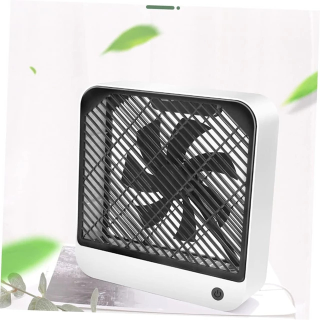 Alt view image 7 of 7 - Garneck 1pc Usb Mini Desk Fan Quiet Rechargeable Battery Operated Fan for Home Office and Dorm Use Portable Cooling Long Battery Life White