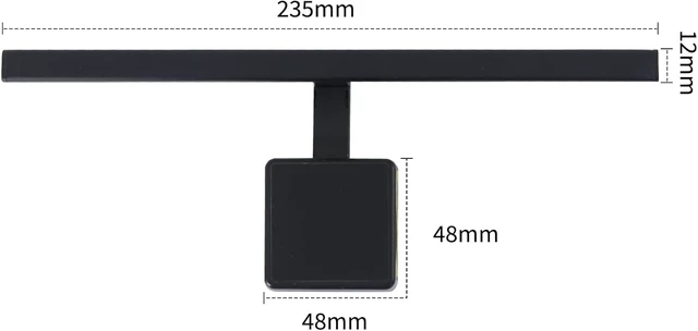 Alt view image 6 of 7 - AUCAS USB - Connected LED Light Strip for Laptop Monitors & Tablets, Neutralizes Blue Light, Stepless Dimming for Glare Free, Eye Friendly & Space Saving