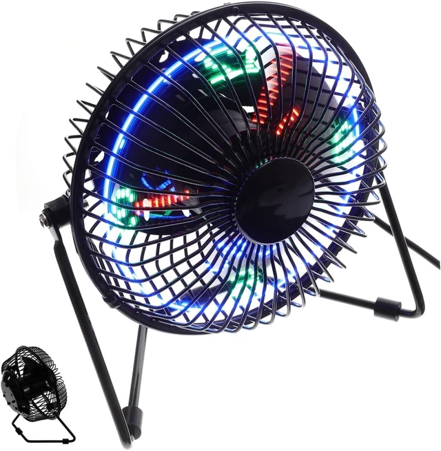 Alt view image 6 of 7 - Personal Fan Temperature Display Fan Portable Cooling for Home Office Dorm Study Library