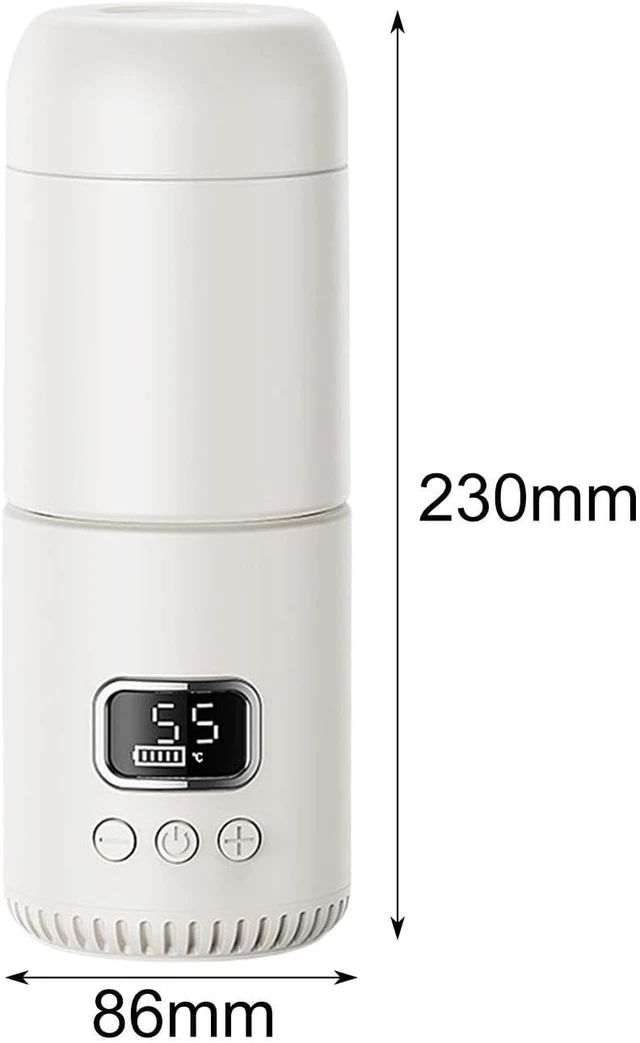 Alt view image 3 of 7 - Portable Water Warmer Rechargeable Water Warmer Keep Warm for 12Hrs Electric Insulation Kettle for Travel on The Go Household, 10000mah