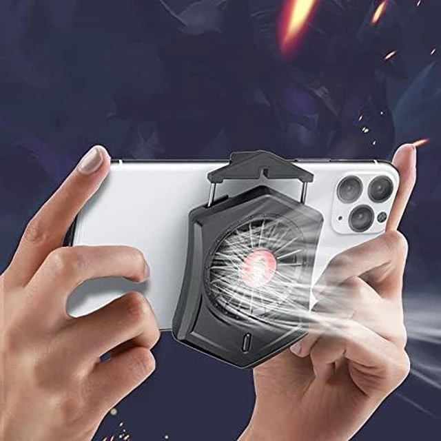 Alt view image 3 of 5 - Radiator Holder Cooling Pad Cooler Handphone Fan Holder Gaming Phone Cooler Fan