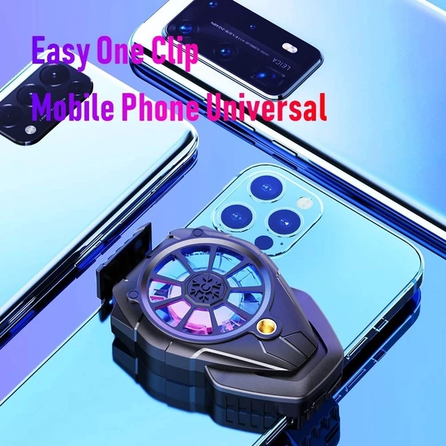 Alt view image 4 of 7 - Smart Phone Cooling Fan Radiator 3 Speed Adjustable for Mobile Gaming Gamepad Portable Universal Cooler Heat Sink