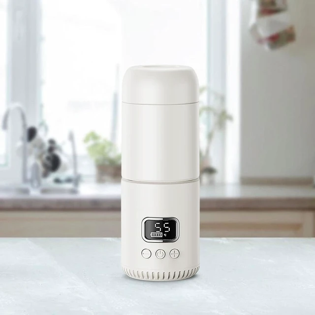 Alt view image 4 of 7 - Portable Water Warmer Rechargeable Water Warmer Keep Warm for 12Hrs Electric Insulation Kettle for Travel on The Go Household, 10000mah