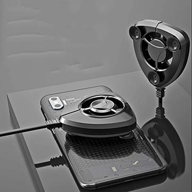 Alt view image 2 of 2 - Universal Mobile Phone Cooling Fan Radiator Tablets Cooler Controller Mobile Phone Radiator