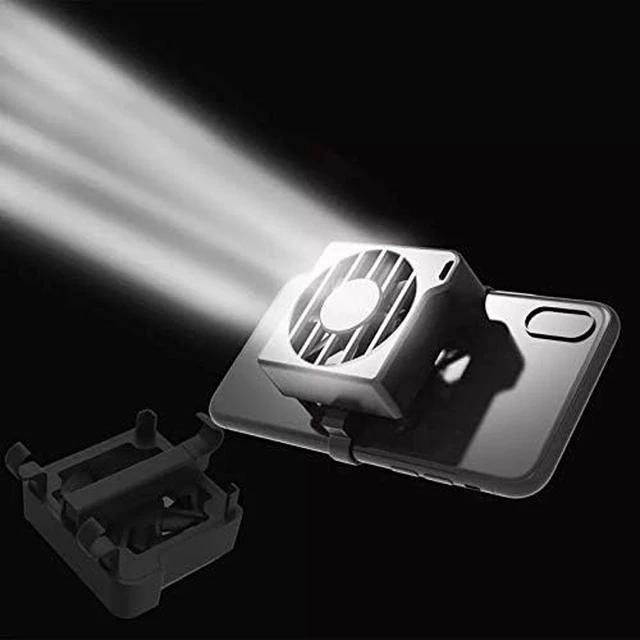 Alt view image 3 of 3 - Phone Cooler Cell Phone Cooling Air Fan Portable Cooled Radiator Back Clip Portable
