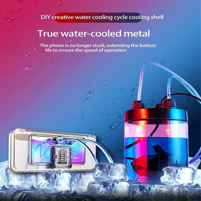 Alt view image 3 of 7 - Universal Mobile Phone Water Cooling Radiator Adjustable Portable Fan Holder Phone Water Cooler