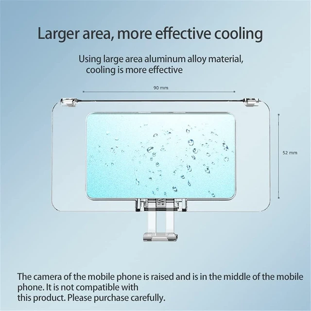 Alt view image 7 of 7 - Universal Mobile Phone Water Cooling Radiator Adjustable Portable Fan Holder Phone Water Cooler