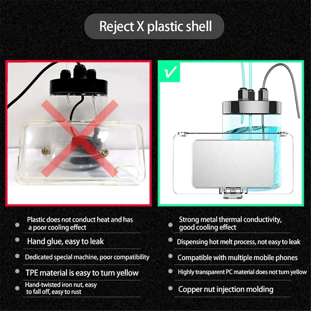 Alt view image 6 of 7 - Universal Mobile Phone Water Cooling Radiator Adjustable Portable Fan Holder Phone Water Cooler