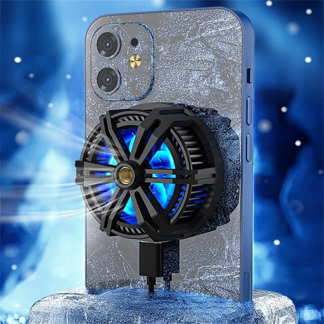 Alt view image 5 of 5 - Mobile Phone/Tablet Cooling Fan Radiator Turbo Game Cooler W/Charger Function Cool Heat Sink