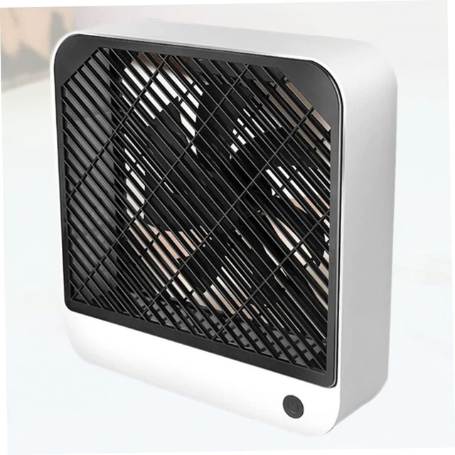 Alt view image 2 of 7 - 1pc Mini Usb Desk Fan Quiet Battery Operated Fan for Home Office and Dormitory Use Rechargeable Desktop Cooling White Compact and Silent Companion