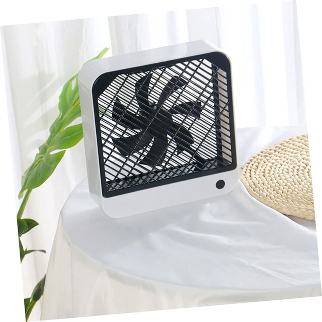 Alt view image 7 of 7 - 1pc Mini Usb Desk Fan Quiet Battery Operated Fan for Home Office and Dormitory Use Rechargeable Desktop Cooling White Compact and Silent Companion