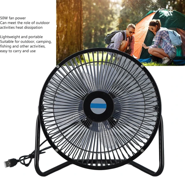 Alt view image 5 of 7 - Solar Fan, 10W Solar Panel Powered Fan 8inch USB Portable Solar Panel Fan for Camping Outdoor Chicken Dog Pets Houses