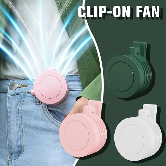 Alt view image 2 of 7 - Standing Fan 3 Speed Settings Mini Fan, USB Rechargeable Clip-on Fan, Bladeless Cooling Fan, 360° Air Supply Handheld Fan Quiet
