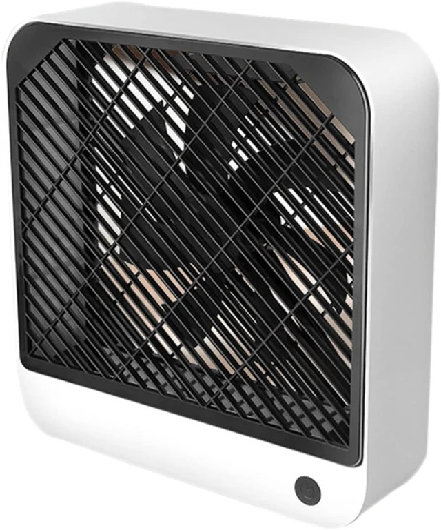 Main image of Cabilock Office Desk Fan Mini Desktop Quiet Battery USB Rechargeable White