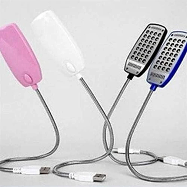 Alt view image 2 of 3 - Small Black Table lamp USB Light with Switch LED Light Reading Desk Lamp Mobile Power Light Computer Night Light Bedside Lamp (Color : White) (Blue)
