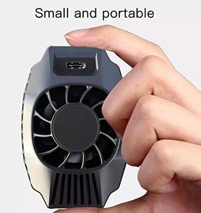 Alt view image 5 of 7 - Cell Phone Cooler, Cellphone Radiator, Semiconductor Heatsink Cooling Fan, Phone Cooler Holder Phone Radiator Stand for Mobile Gaming, Live Streaming for Smartphones