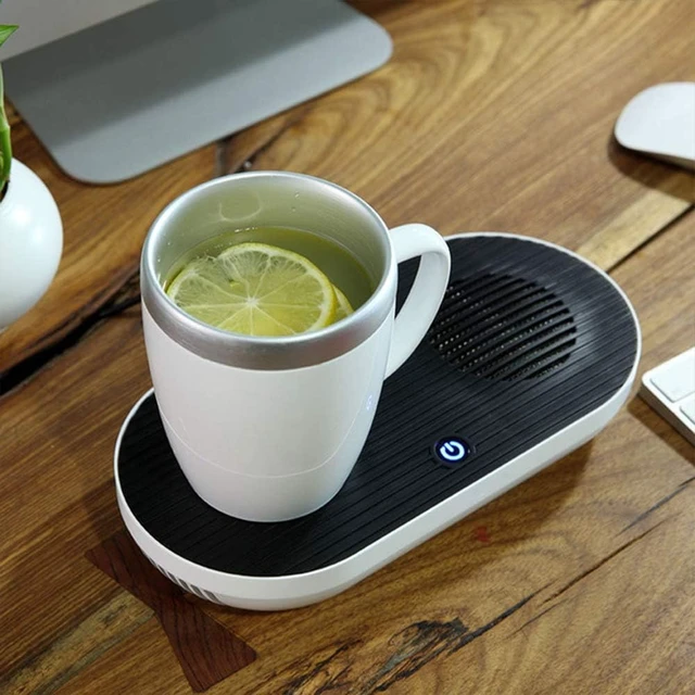 Alt view image 5 of 7 - CHENGREN Fast Heating and Cooling Smart Cup Drinks Cup Cooling Cup 2-in-1 Warmer Cooler Desktop Smart Cup for Office Home Desk