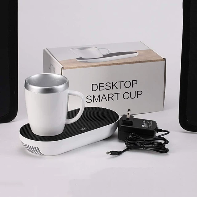 Alt view image 6 of 7 - CHENGREN Fast Heating and Cooling Smart Cup Drinks Cup Cooling Cup 2-in-1 Warmer Cooler Desktop Smart Cup for Office Home Desk