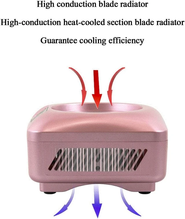 Alt view image 6 of 7 - 2 in 1 Warmer Cup Cooler Desktop Beverage Mug Cooling Cup Cooler for Office Home Desk Use Quick Heating and Cooling Smart Cup for Water Milk Wine Cola Beer Cans Beverage Trav
