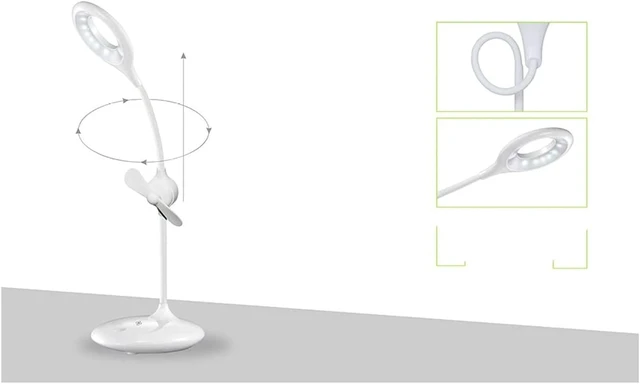 Alt view image 4 of 6 - Rechargeable Clip on Reading Light Cordless Book Lights with Touch Switch 3 Colour Temperature Modes 3 Brightness Levels Eye Protection Desk Lamp 360° Flexible USB Bed Lamp for Kids